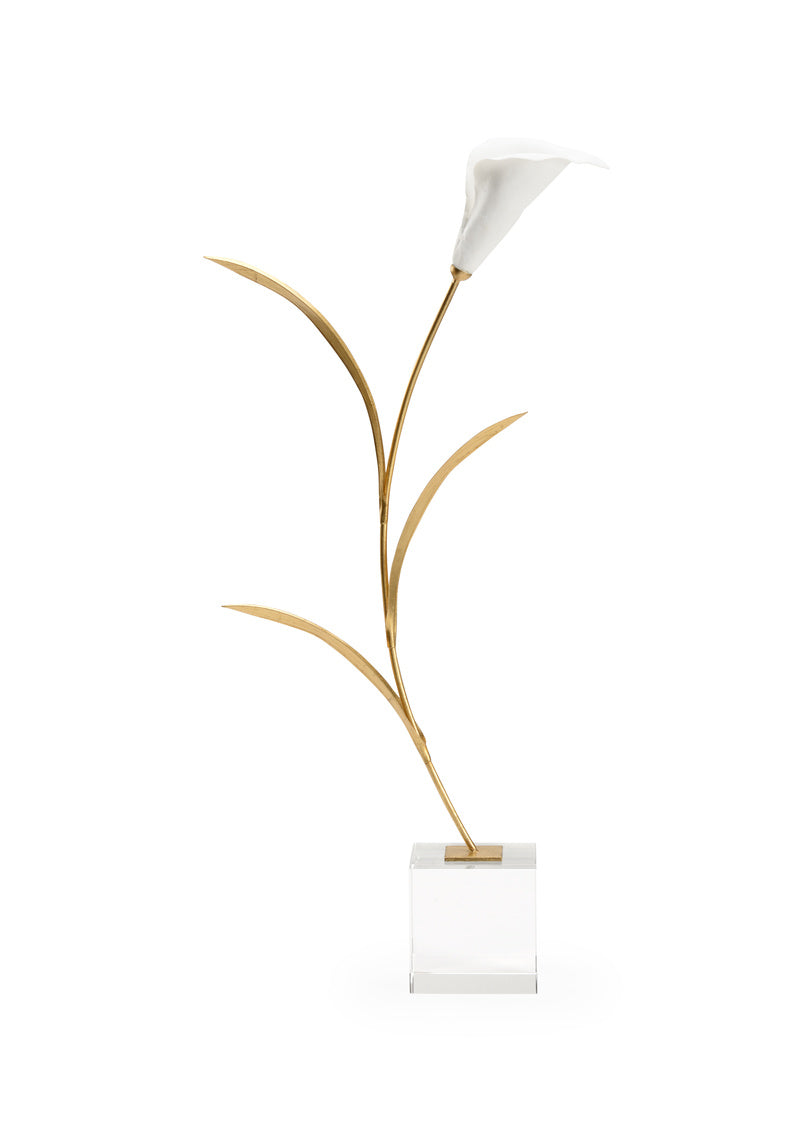 Calla Lily On Stand in 23.5 / Ceramic/Porcelain - Chelsea House