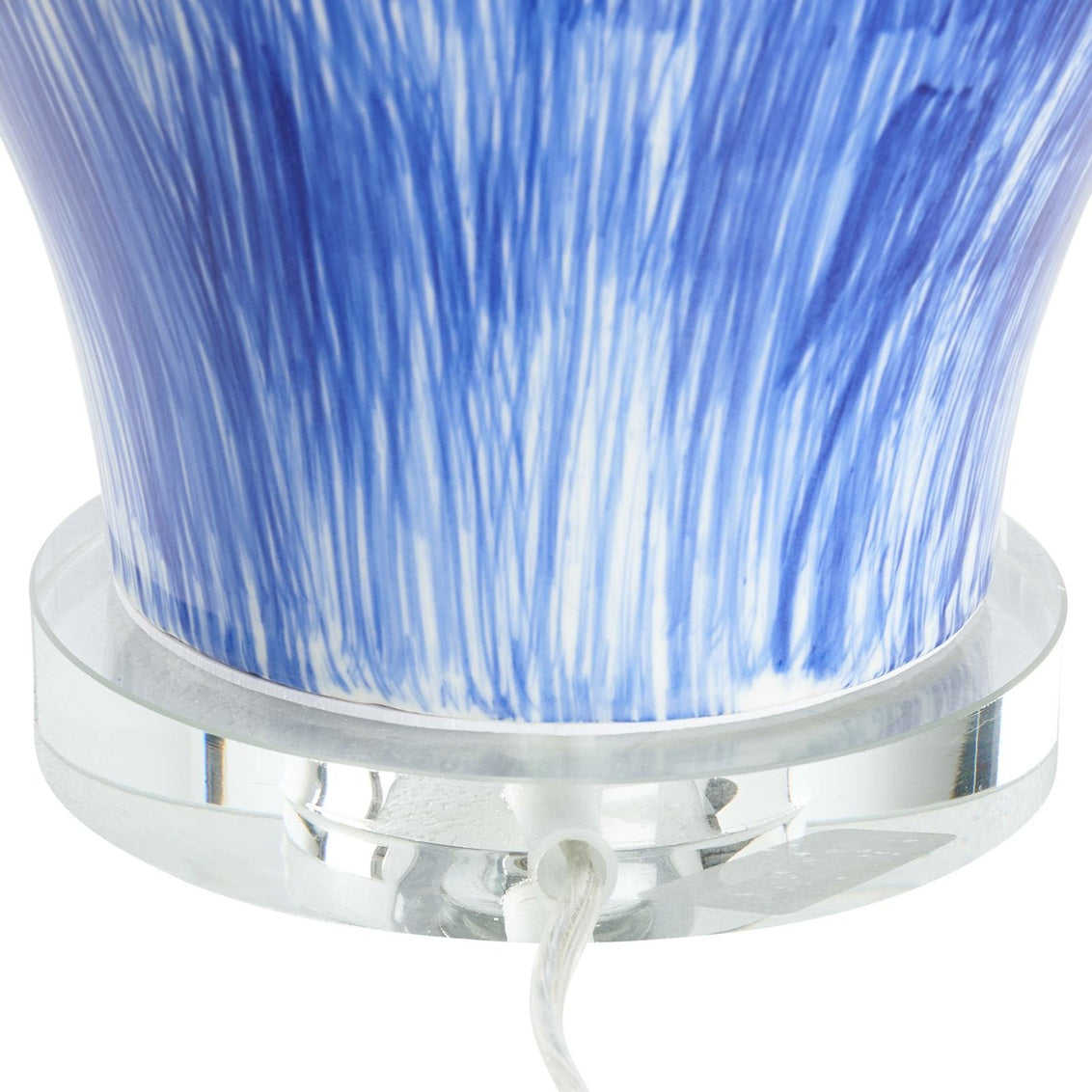 Dree Table Lamp in Blue/White Glaze / Ceramic/Porcelain - Chelsea House