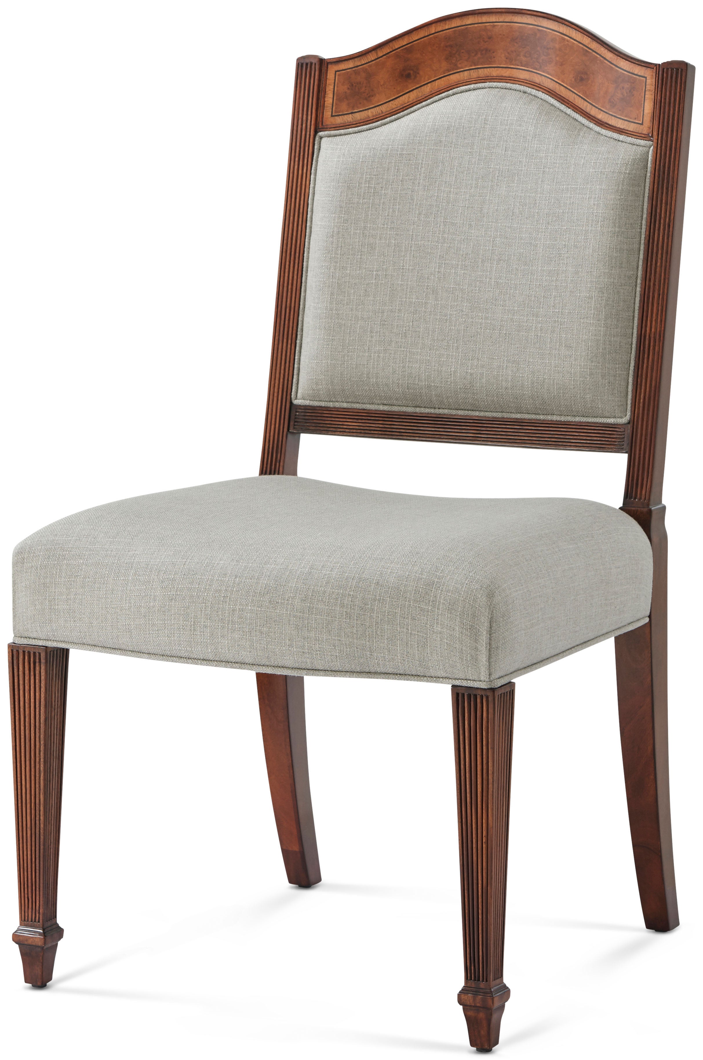 Sheraton's Satinwood Side chair in Mahogany, Satinwood Veneer - Theodore Alexander