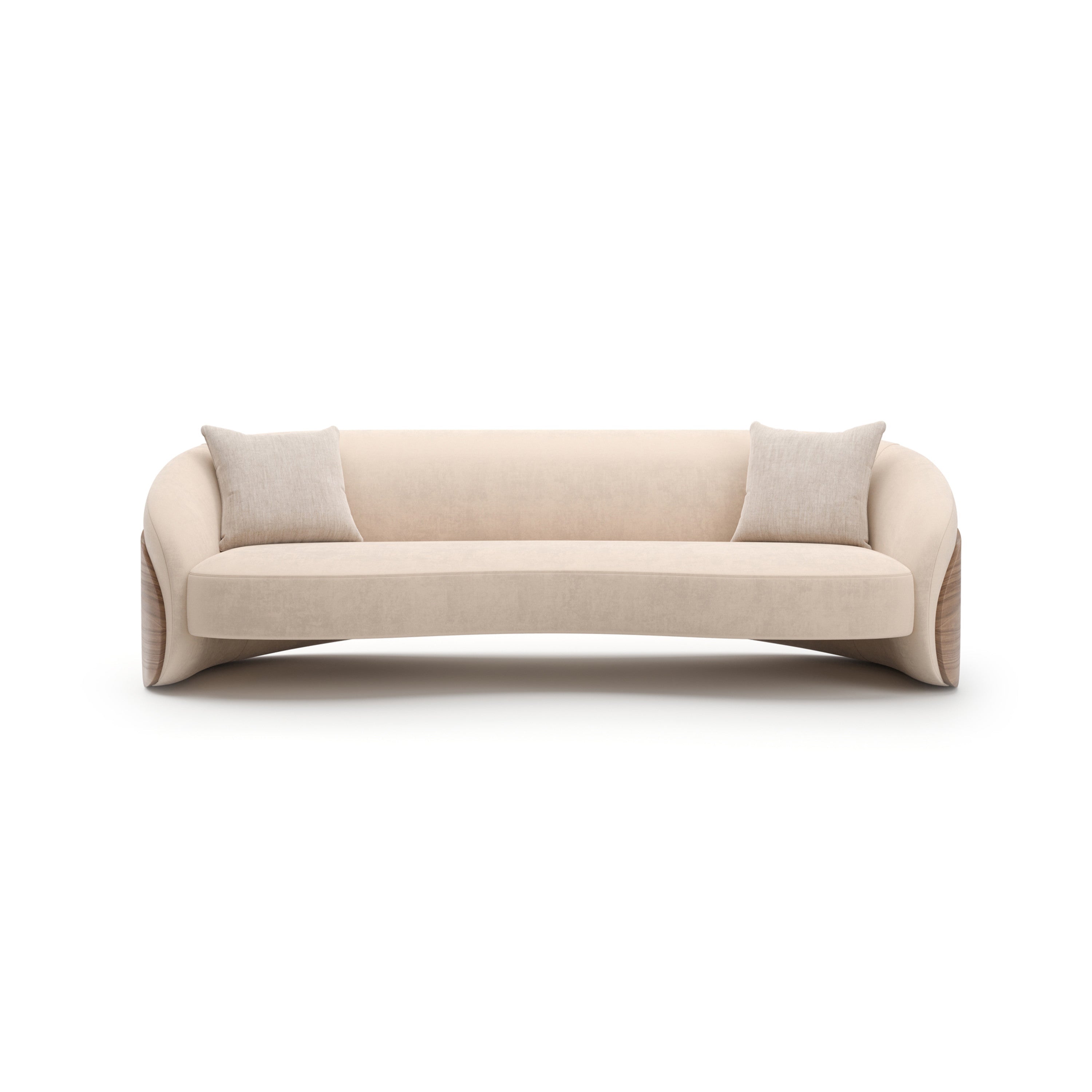 Fleur Wood Back Sofa – Sofas & Loveseats by Caracole | Sutter & Vale