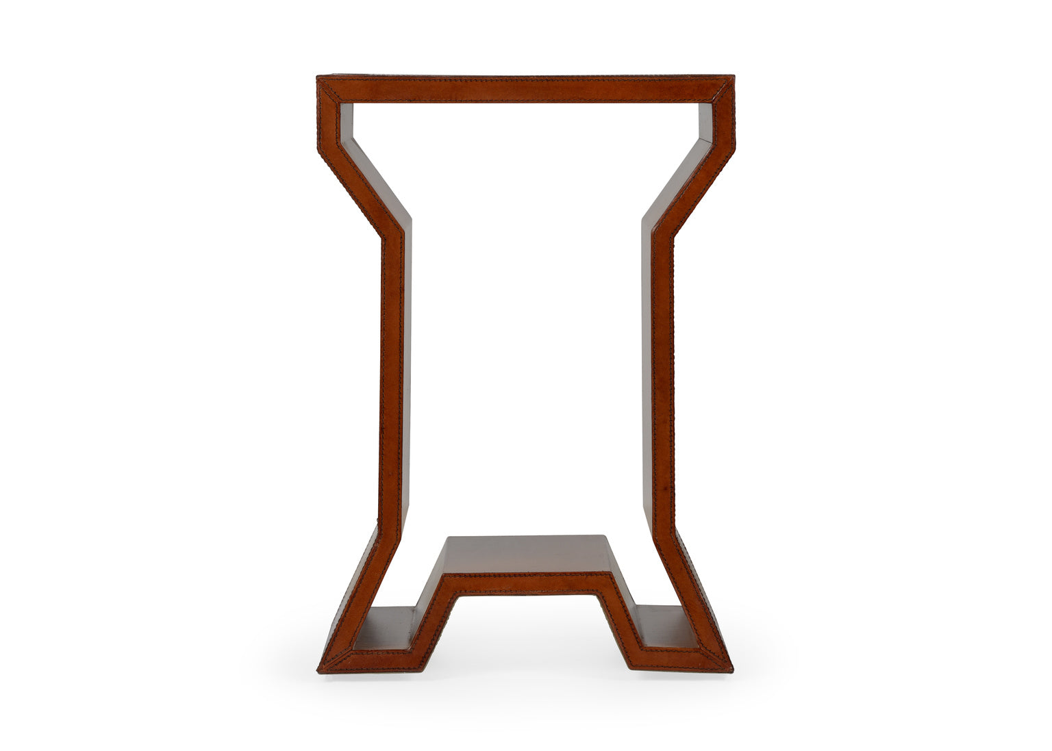 Leather Side Table in 21 / Glass - Chelsea House