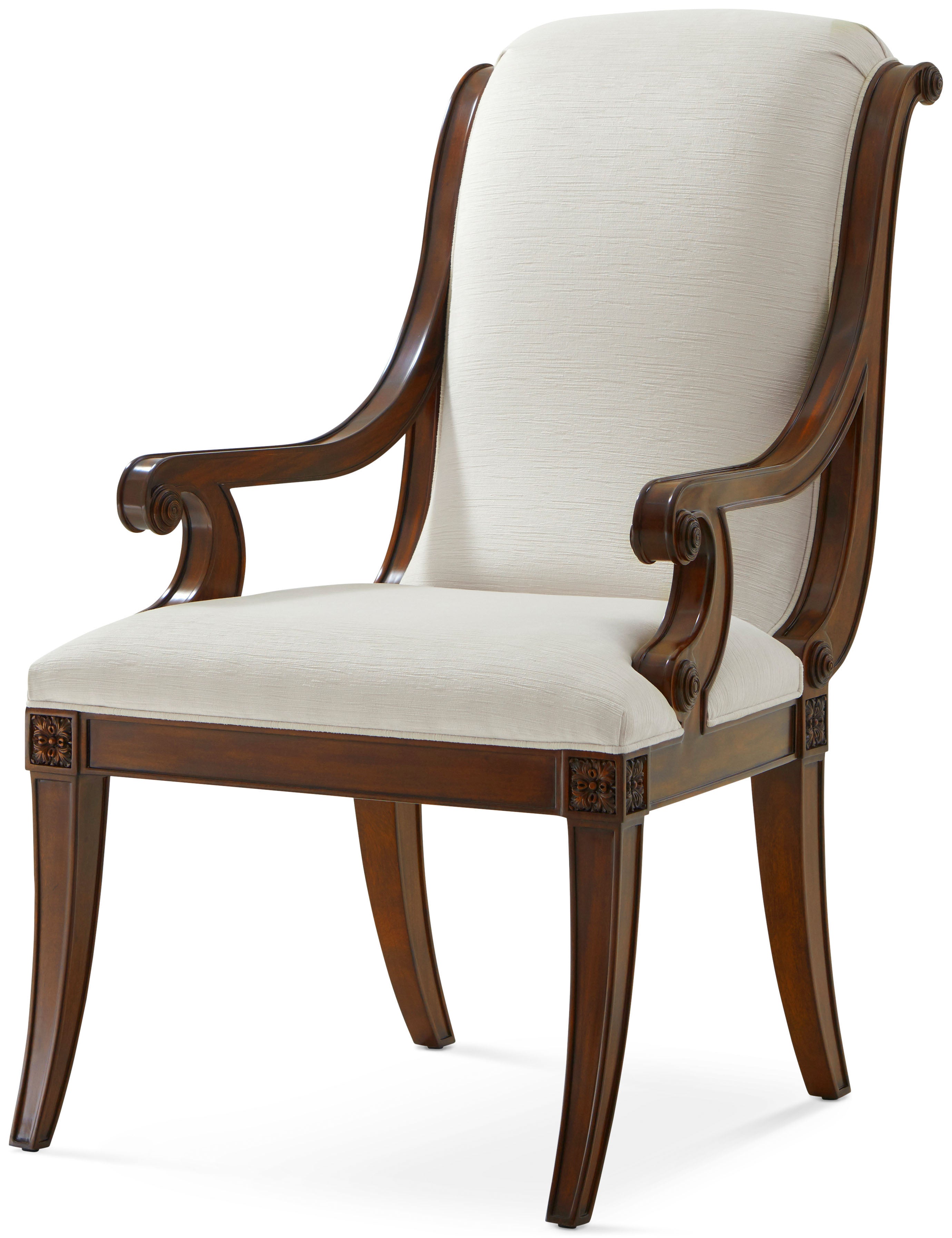Gabrielle's Armchair in Mahogany - Theodore Alexander