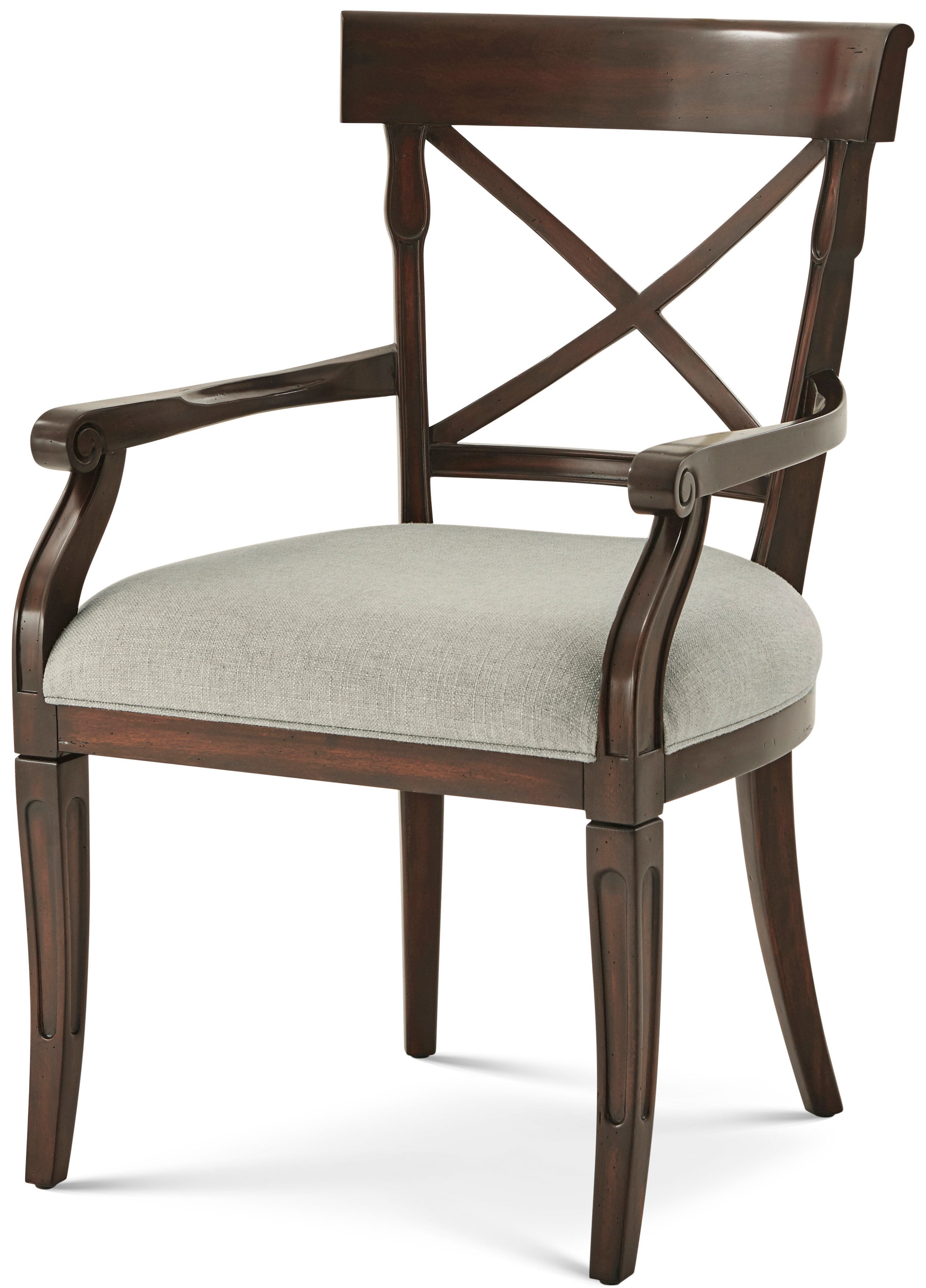 Brooksby Armchair in Mahogany - Theodore Alexander