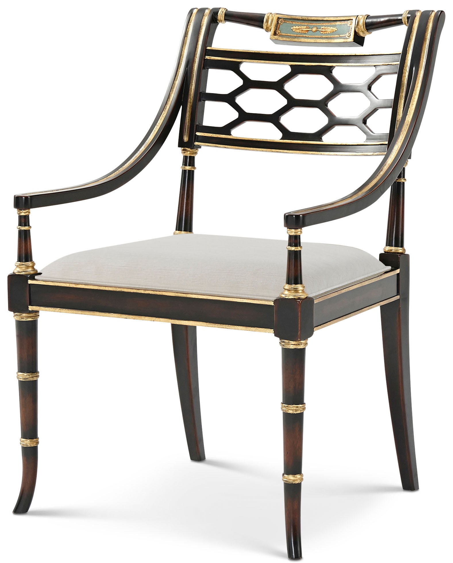 Sophy's Chair in Mahogany, Cane - Theodore Alexander