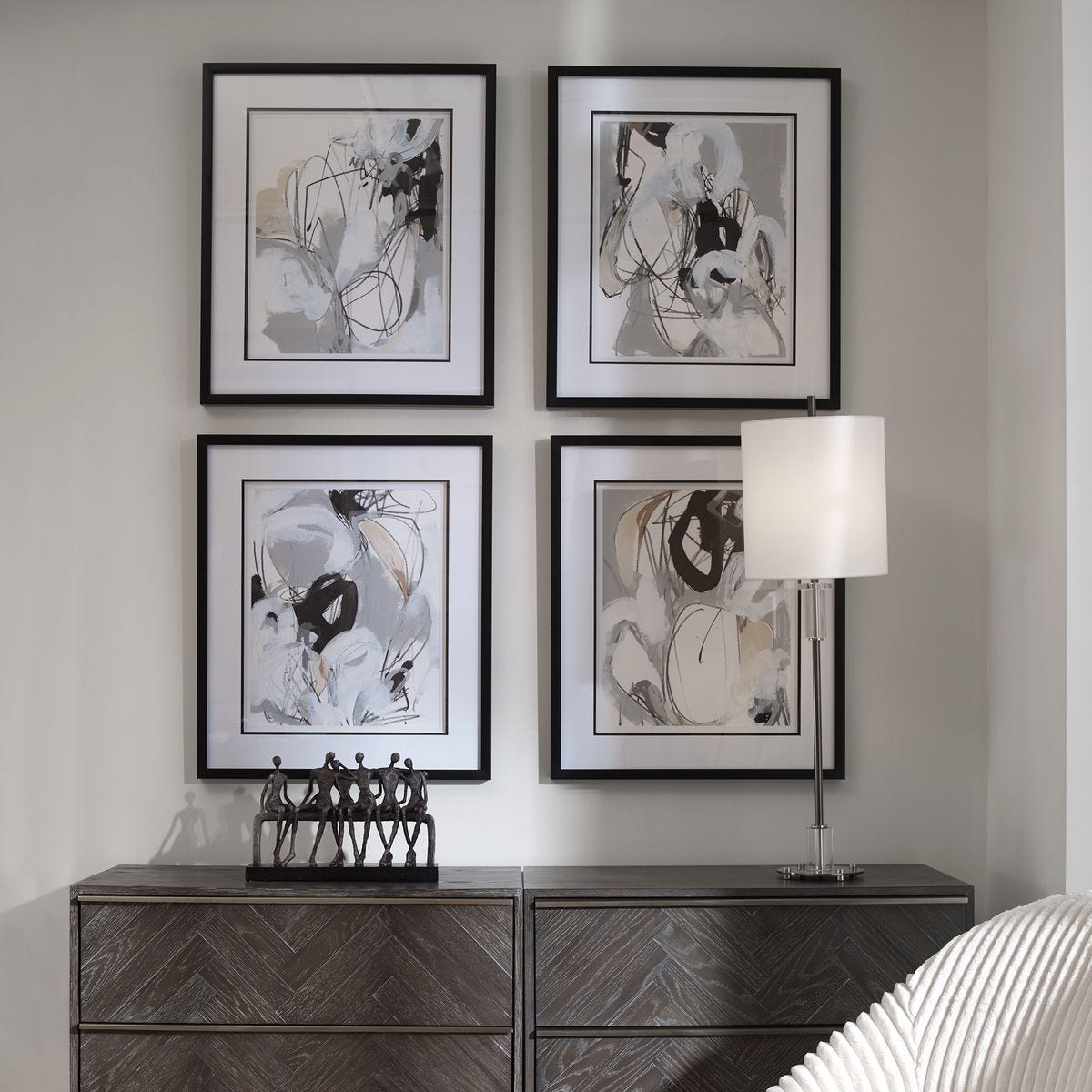 Tangled Threads Framed Prints, S/4 – Art by Uttermost | Sutter & Vale