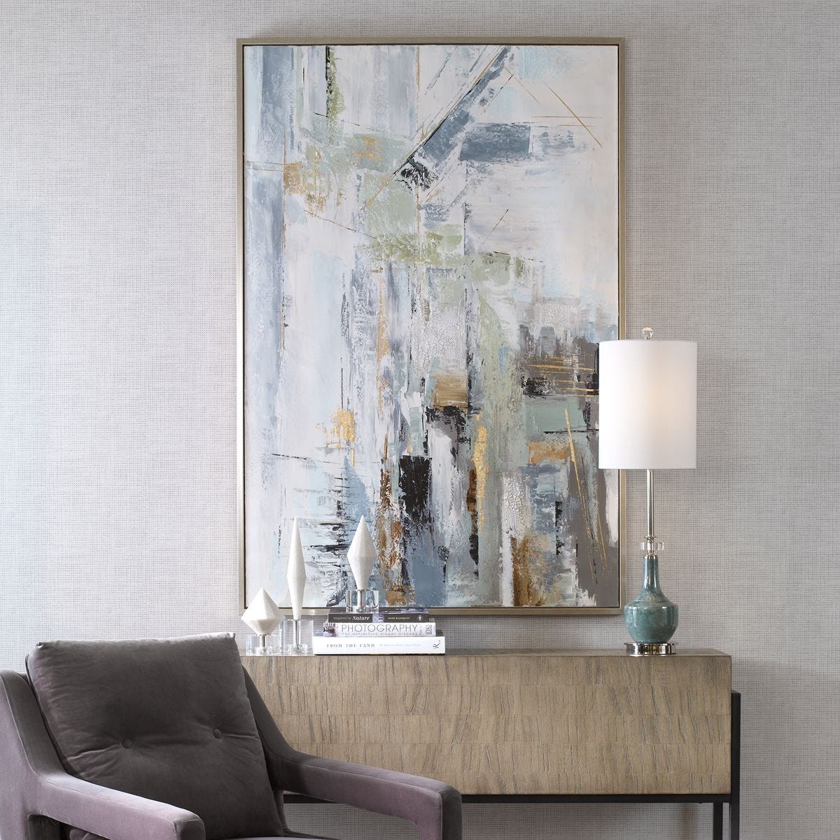 Natural Springs Hand Painted Canvas – Art by Uttermost | Sutter & Vale