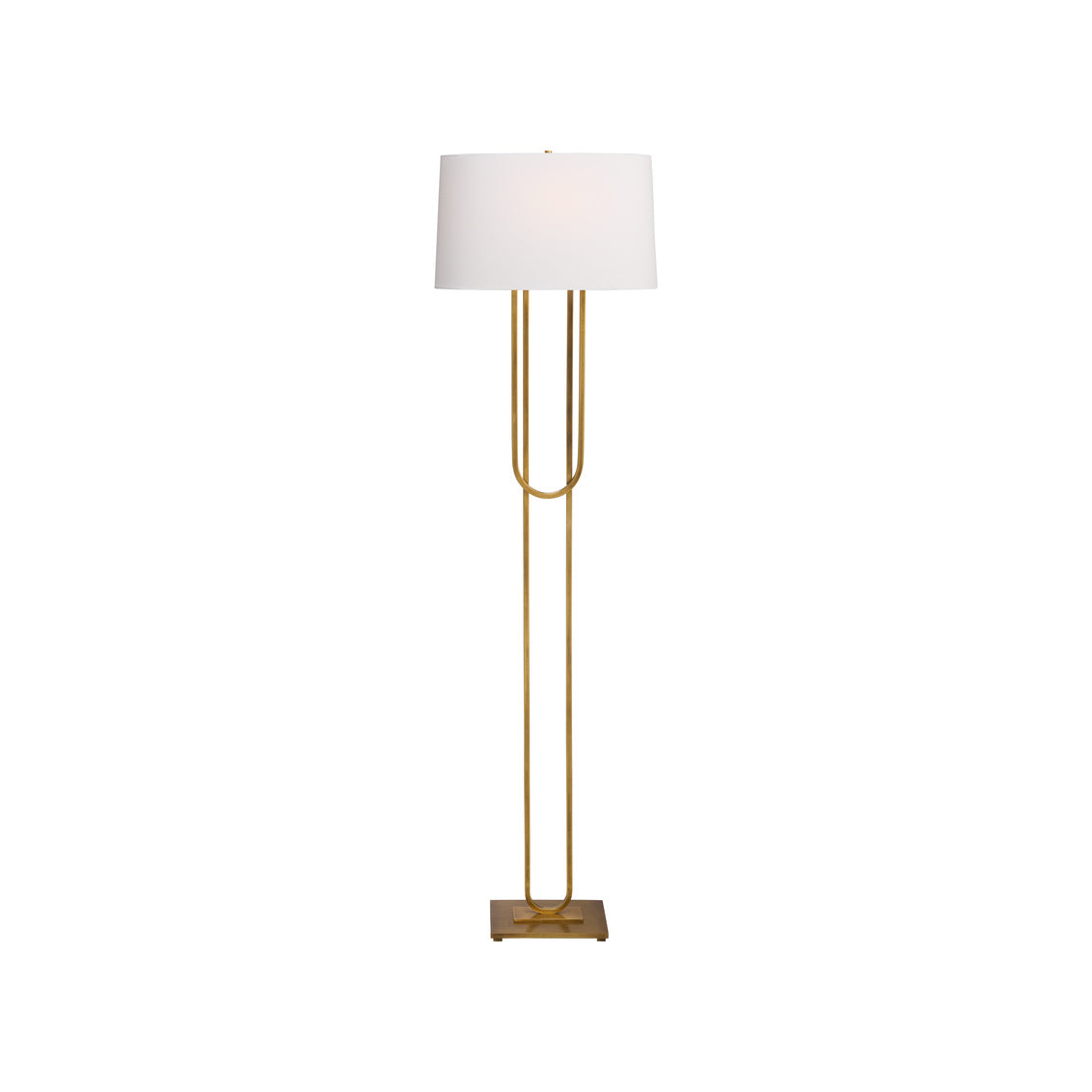 Odeon Floor Lamp - Aged Brass in 65.5 / Metal - Chelsea House