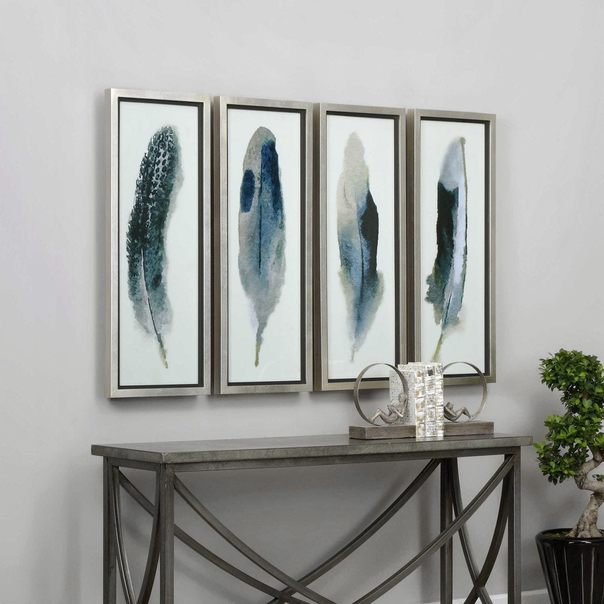 Feathered Beauty Framed Prints, S/4 – Art by Uttermost | Sutter & Vale