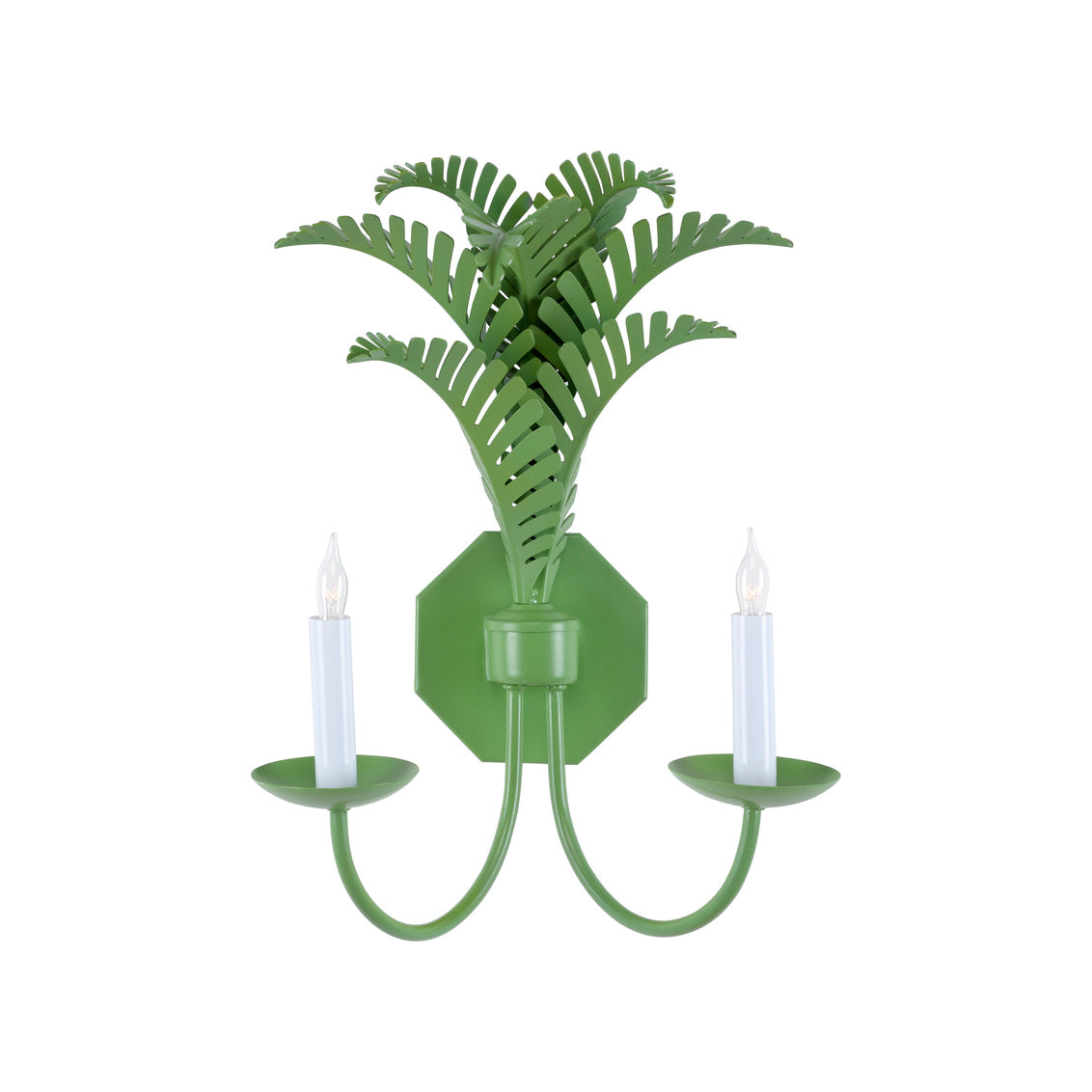 Royal Palm Sconce - Green