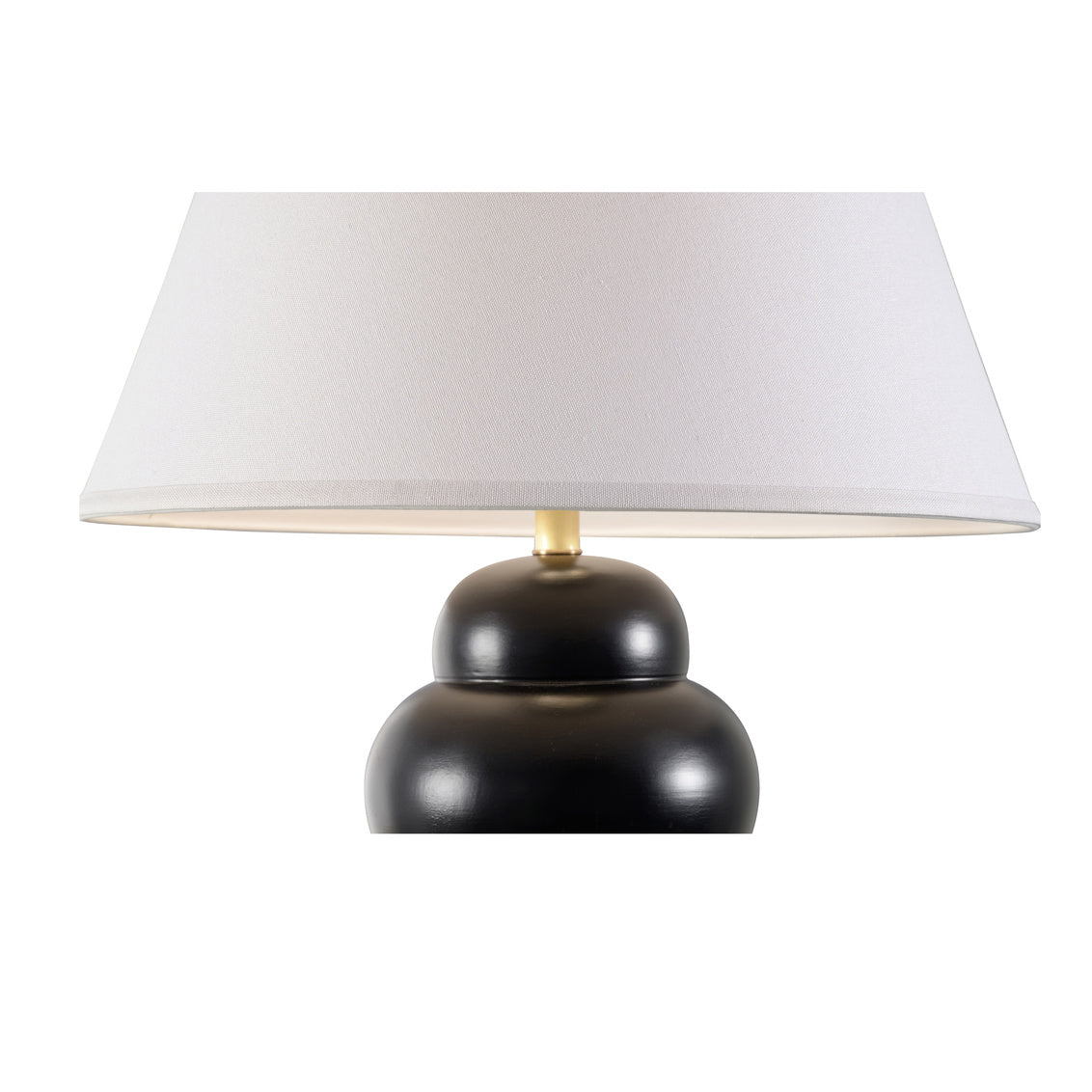 Rotunda Table Lamp - Black in 24 / Ceramic/Porcelain - Chelsea House