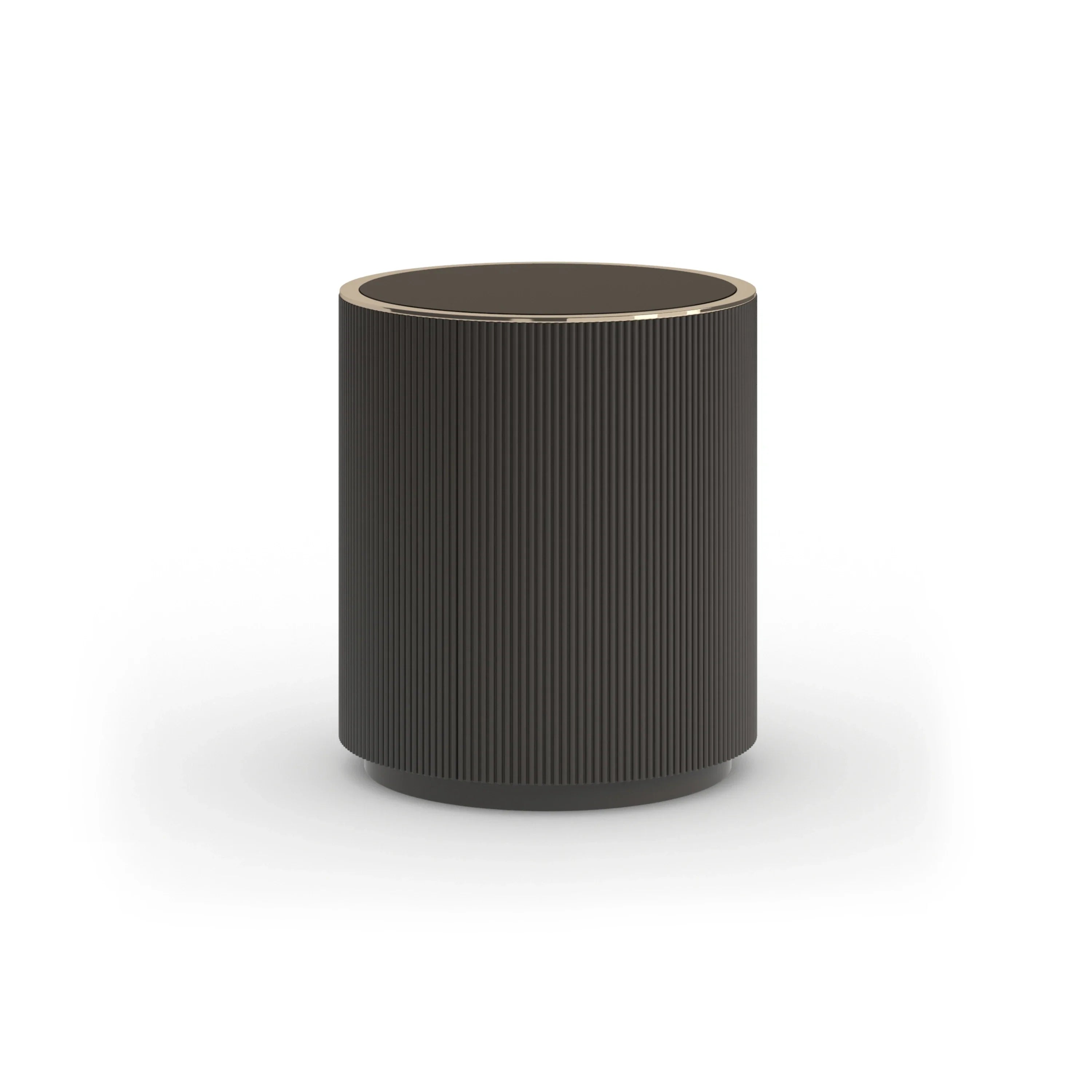Love Round End Table - Dark Chocolate – Side & End Tables by Caracole | Sutter & Vale