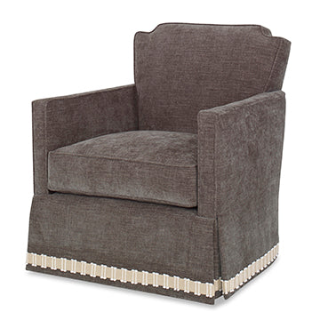 Elise Swivel Chair -Skirted