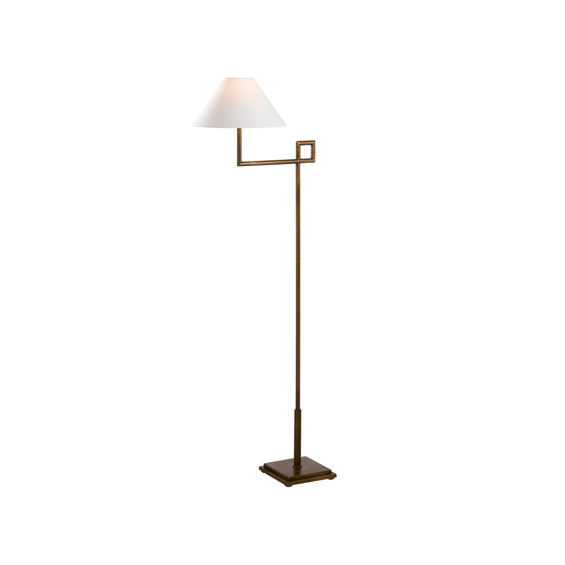 St. Dunstan Floor Lamp - Aged Brass in 55.5 / Metal - Chelsea House