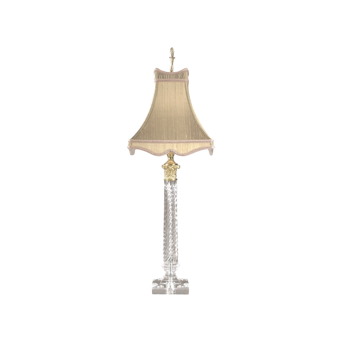 Twist Crystal Accent Lamp in 30 / Crystal - Chelsea House