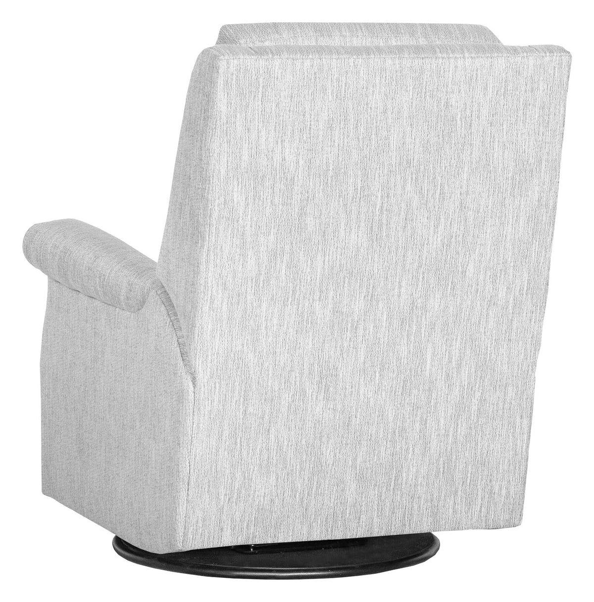 Greek Key Arm Leather Manual Swivel Glider Recliner (L-453G-MR) - Fairfield Chair