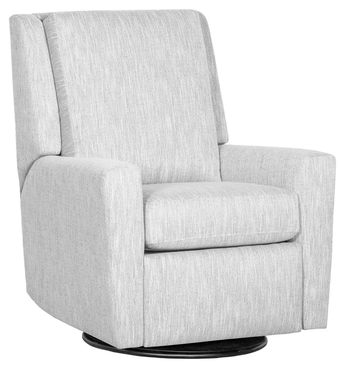 Modern Arm Leather Manual Swivel Glider Recliner (L-454G-MR) - Fairfield Chair