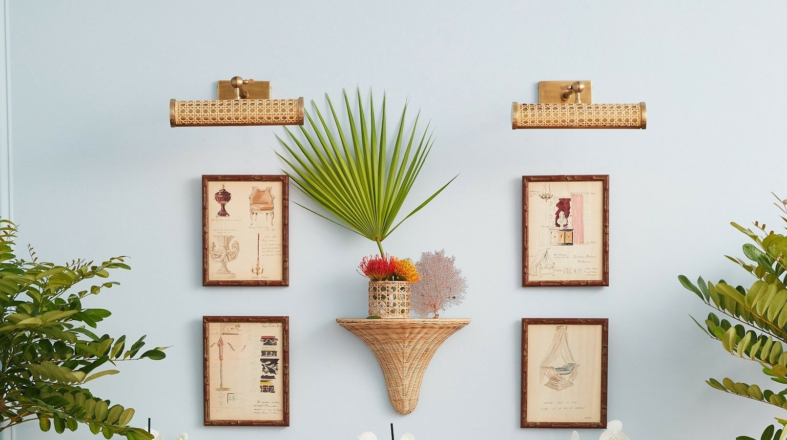 Baytree Wicker Bracket - Natural in Natural / Rattan - Chelsea House