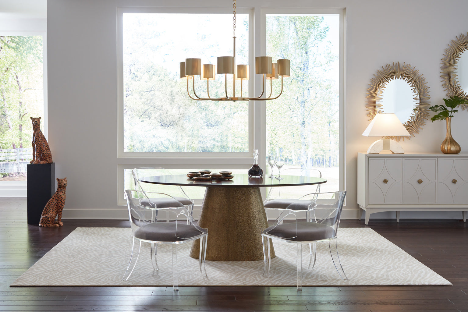 Williams Chair in Clear/Gray / Acrylic - Chelsea House