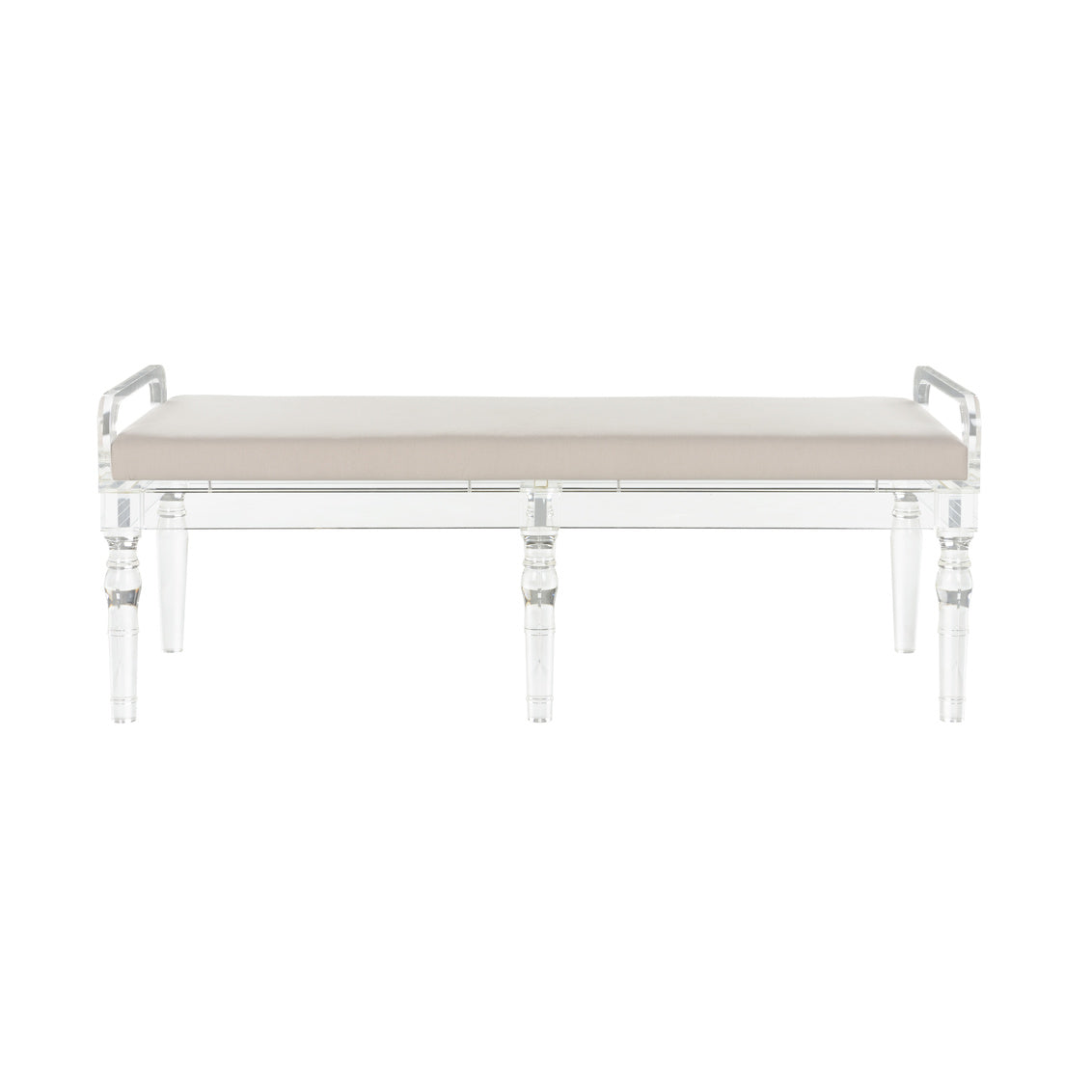 Masters Acrylic Bench in Clear/Natural / Acrylic - Chelsea House