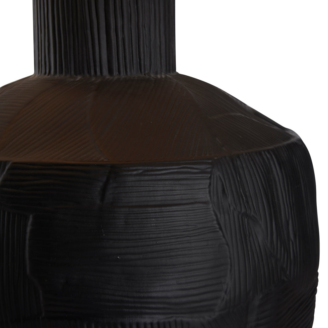 Jonas Table Lamp in Matte Black Glaze / Ceramic/Porcelain - Chelsea House