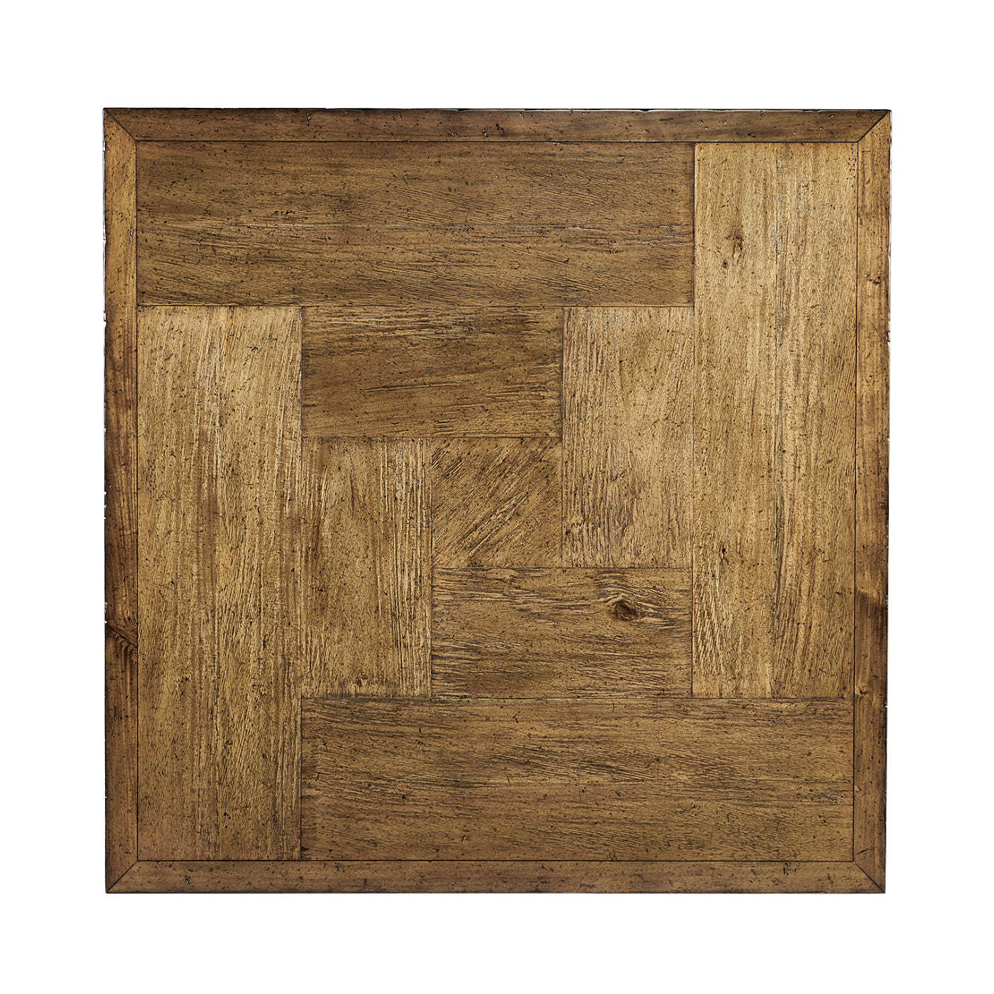 Medium Driftwood Square Coffee Table with Iron Base