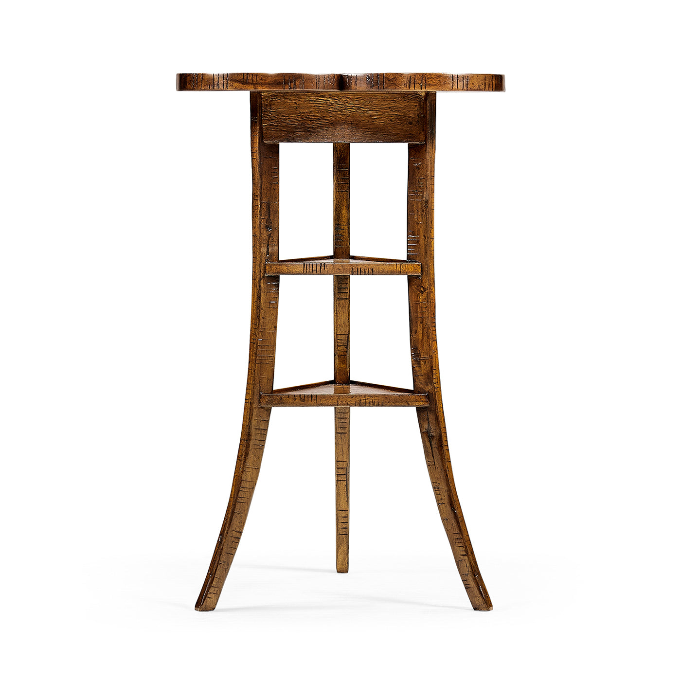 Trefoil Side Table in Country Walnut