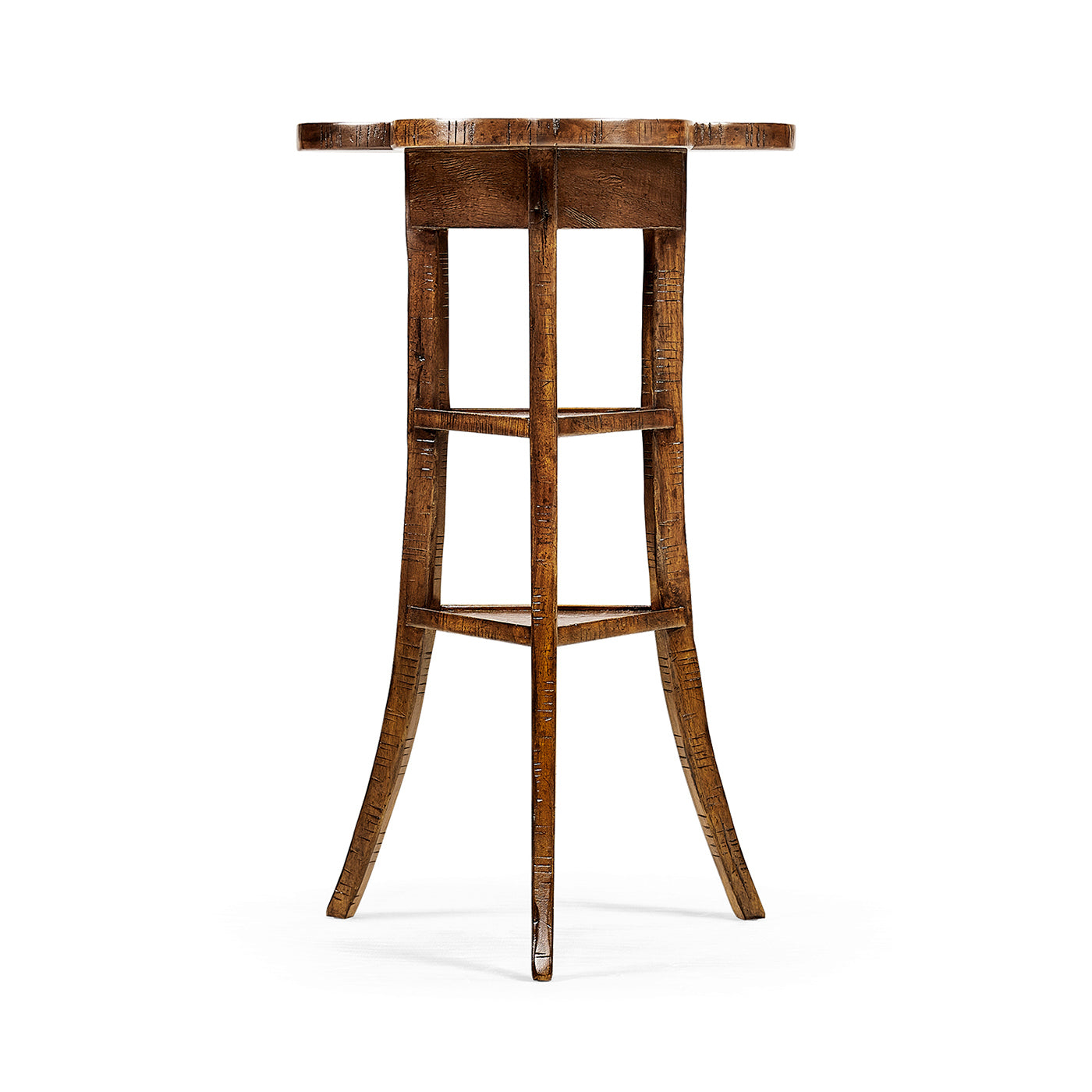 Trefoil Side Table in Country Walnut