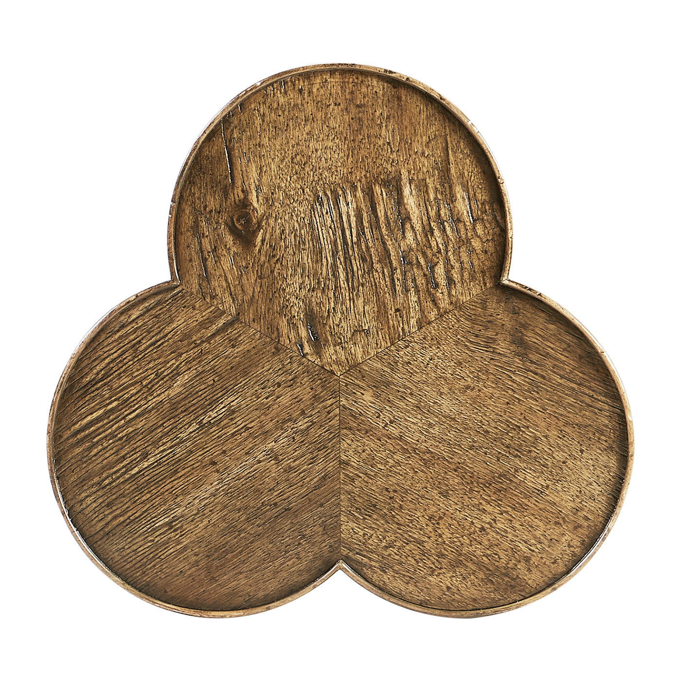 Trefoil Side Table in Medium Driftwood
