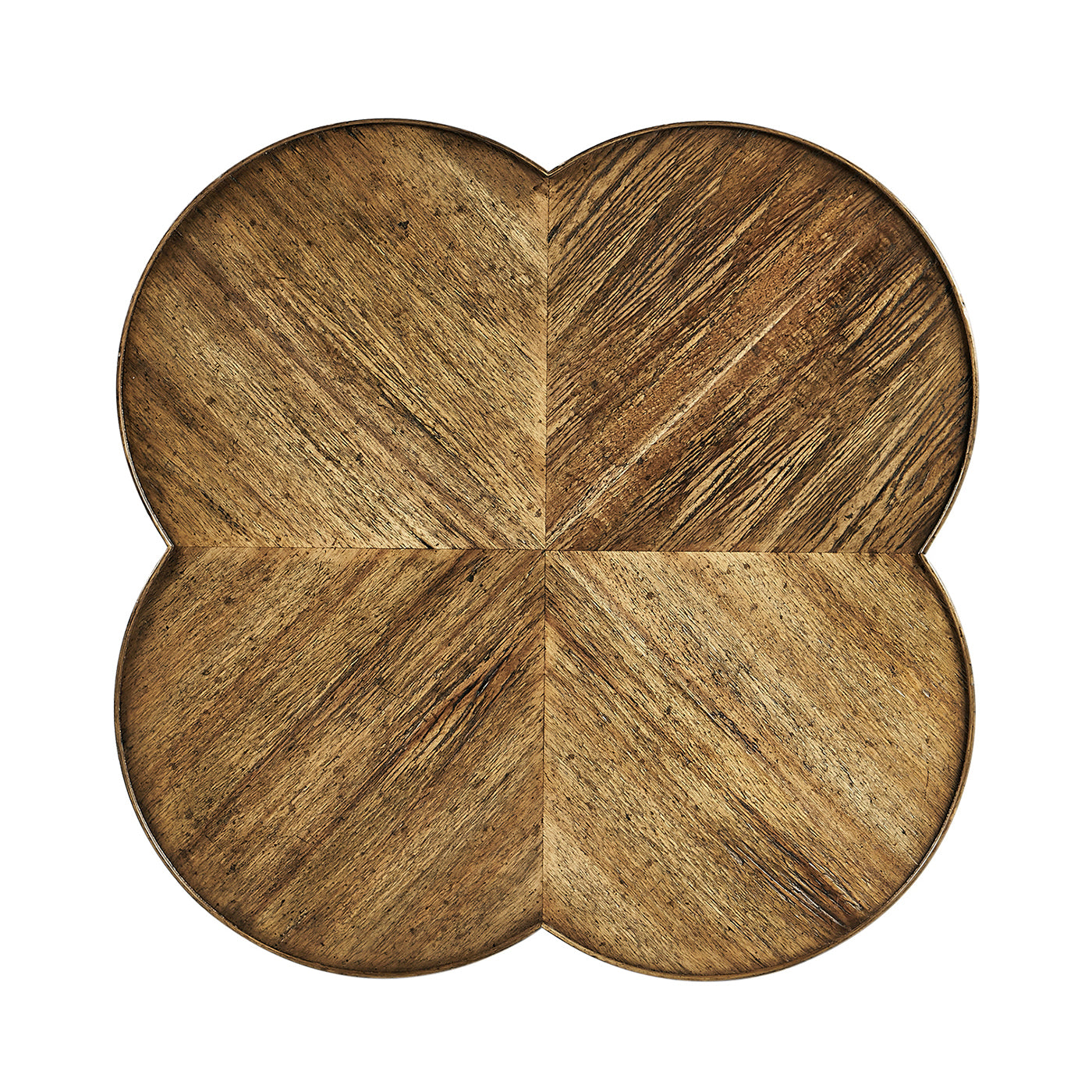Quatrefoil Lamp Table in Medium Driftwood