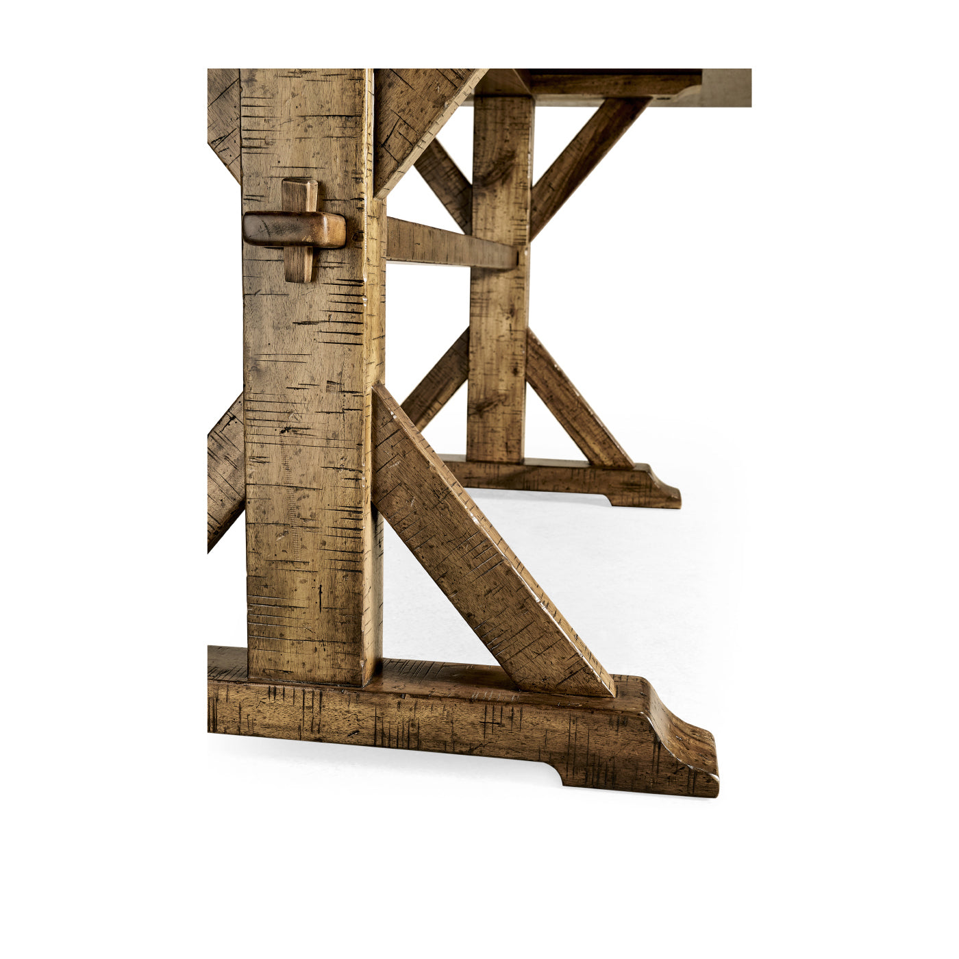 Solid Medium Driftwood Dining Table 72"