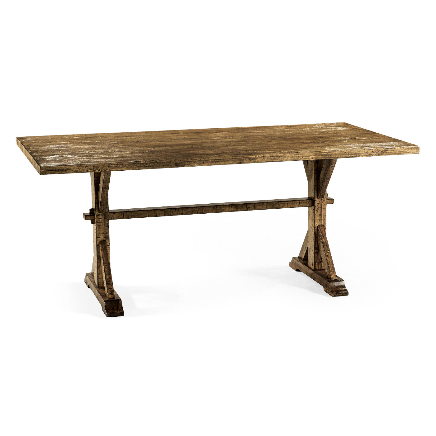 Solid Medium Driftwood Dining Table 72"