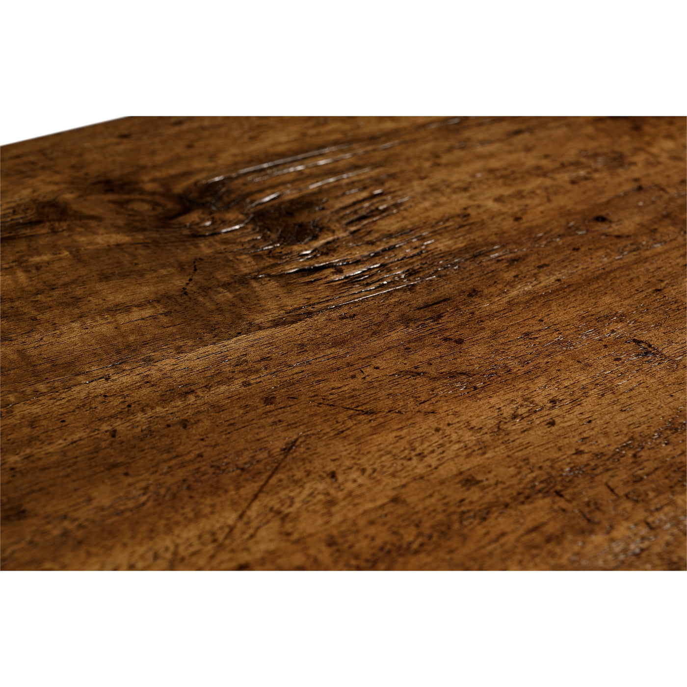 Country Walnut Four Drawer Console