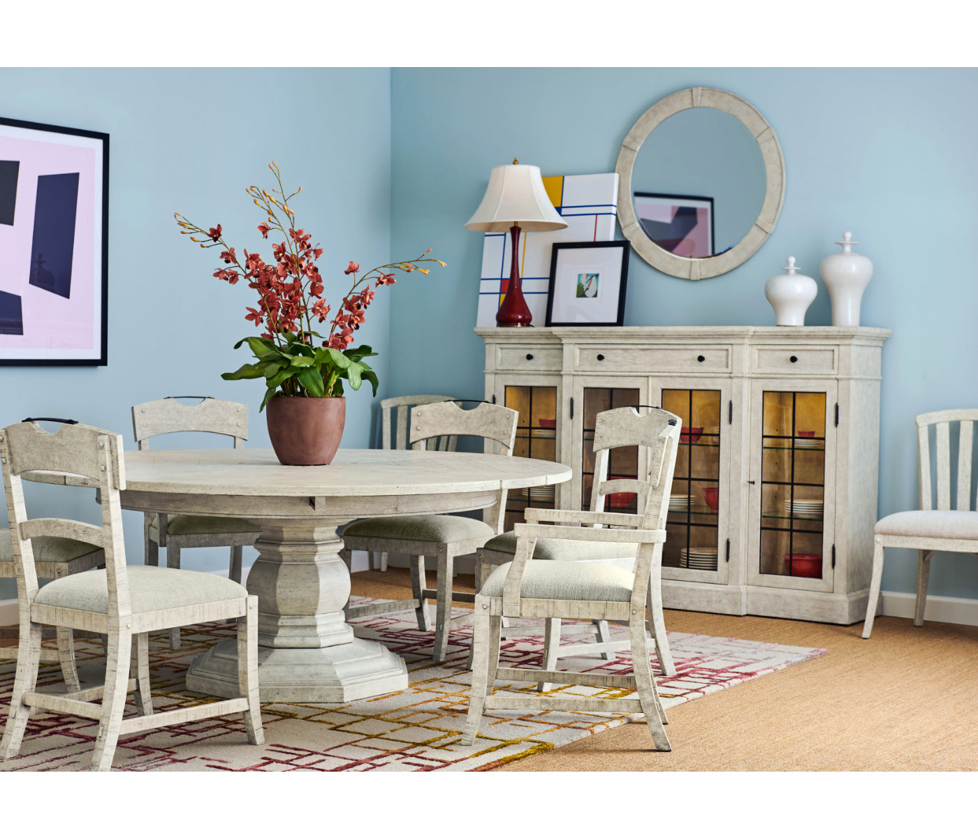 Casual Extendable Dining Table 59"