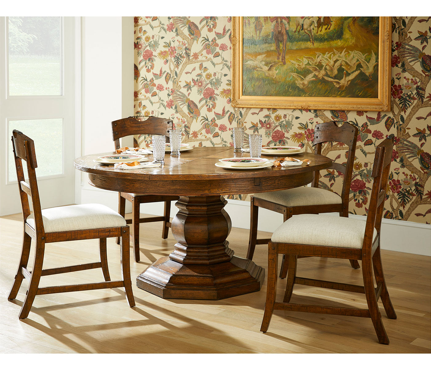 Casual Extendable Dining Table 59"