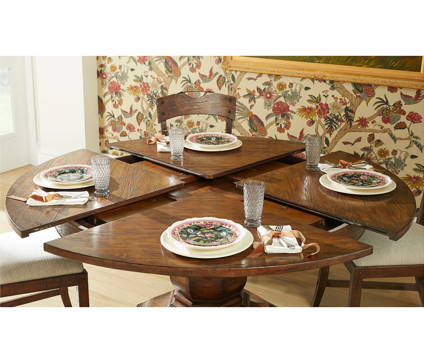 Casual Extendable Dining Table 59"