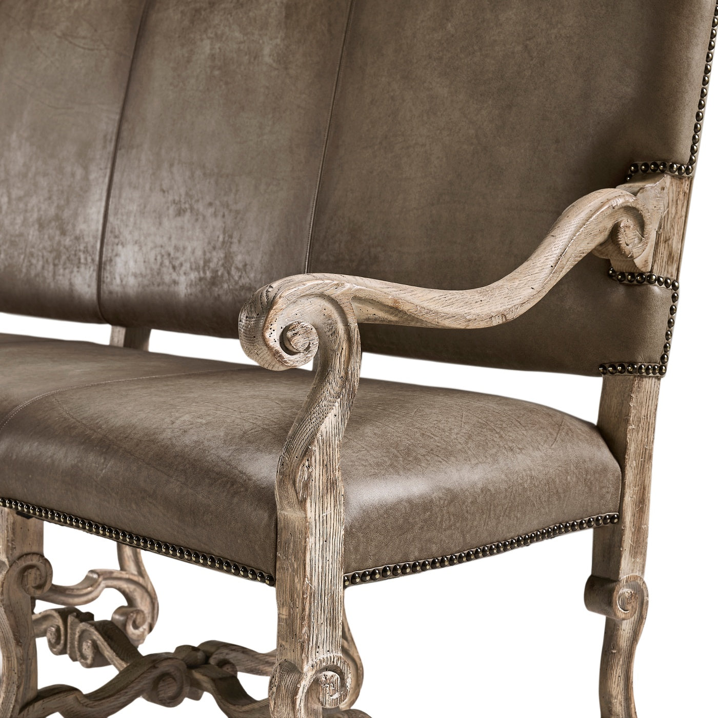 Sagehill Leather Banquette Bench