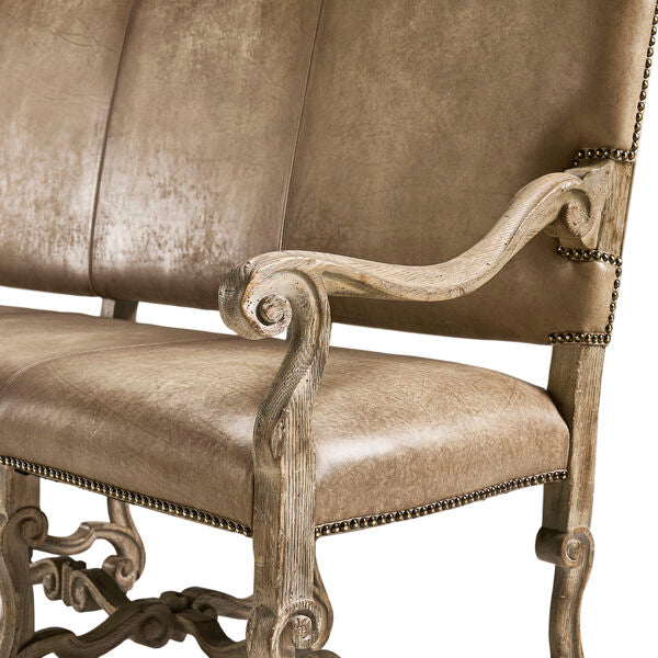 Sagehill Leather Banquette Bench