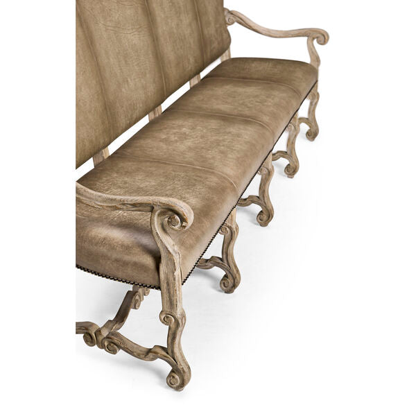 Sagehill Leather Banquette Bench