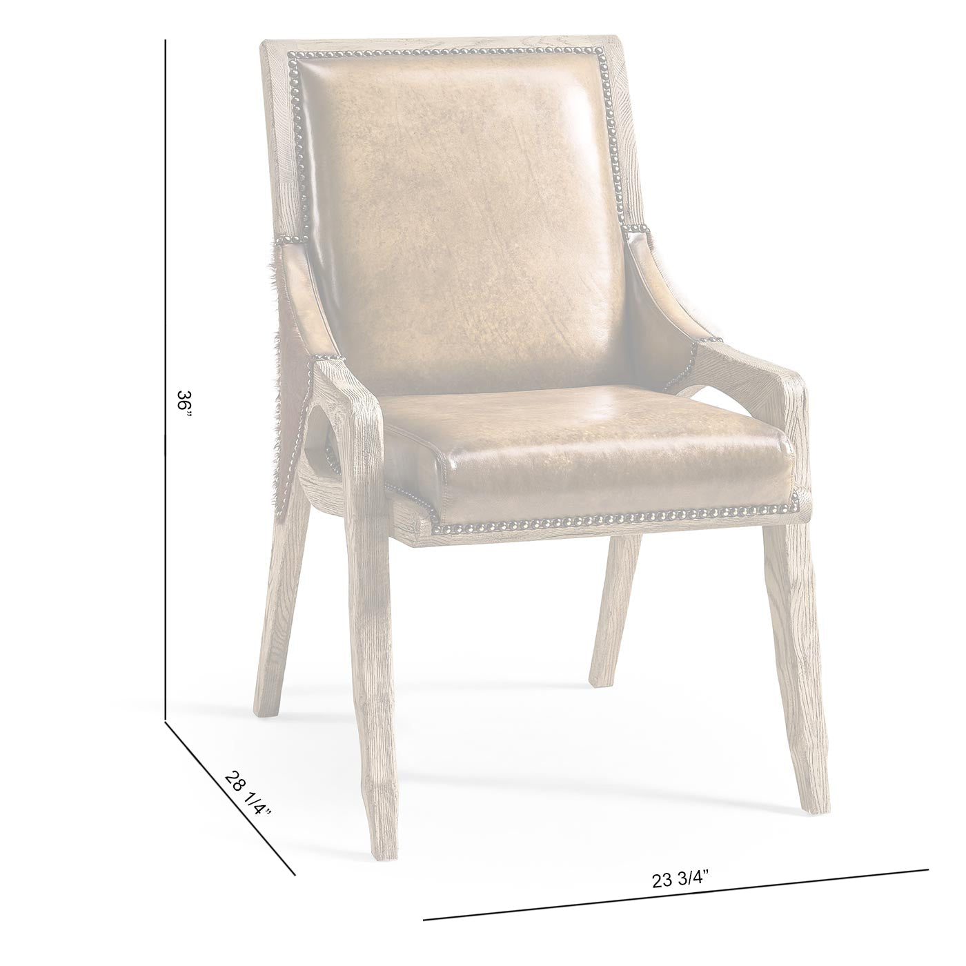 Echo Canyon Leather & Hide Side Chair