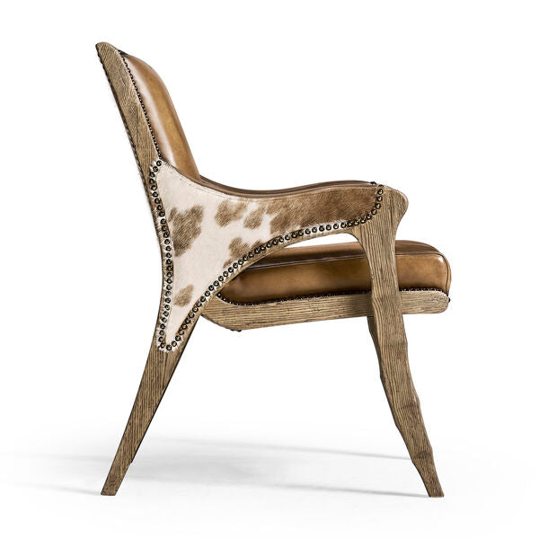 Echo Canyon Leather & Hide Arm Chair