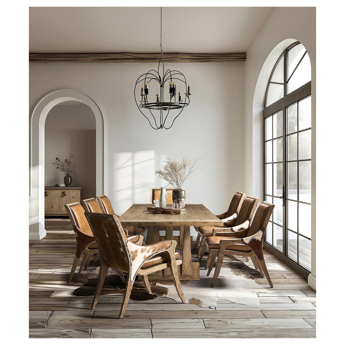 Echo Canyon Rectangular Dining Table 124"