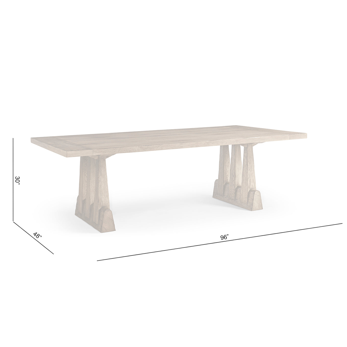 Echo Canyon Rectangular Dining Table 96"