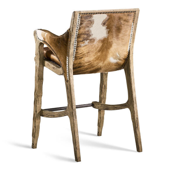 Echo Canyon Leather & Hide Bar Stool