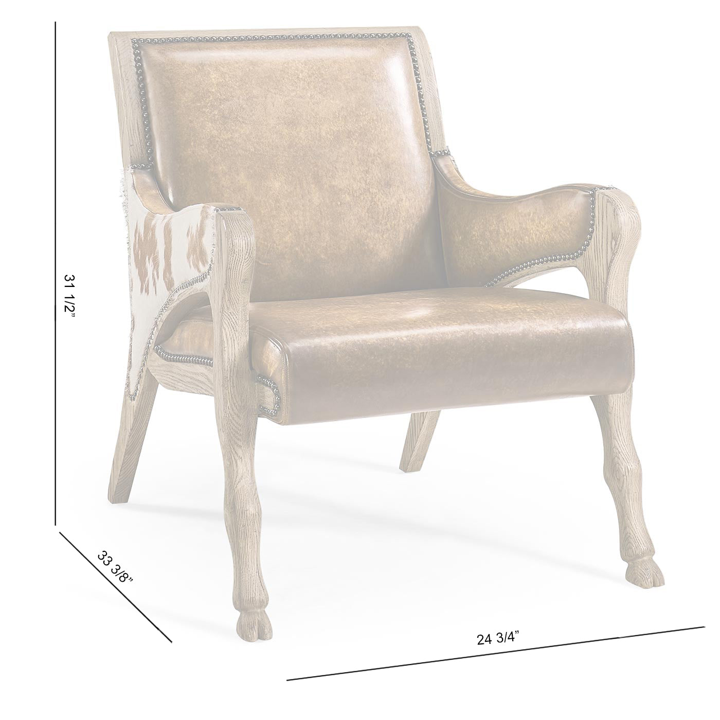Echo Canyon Leather & Hide Occasional Chair