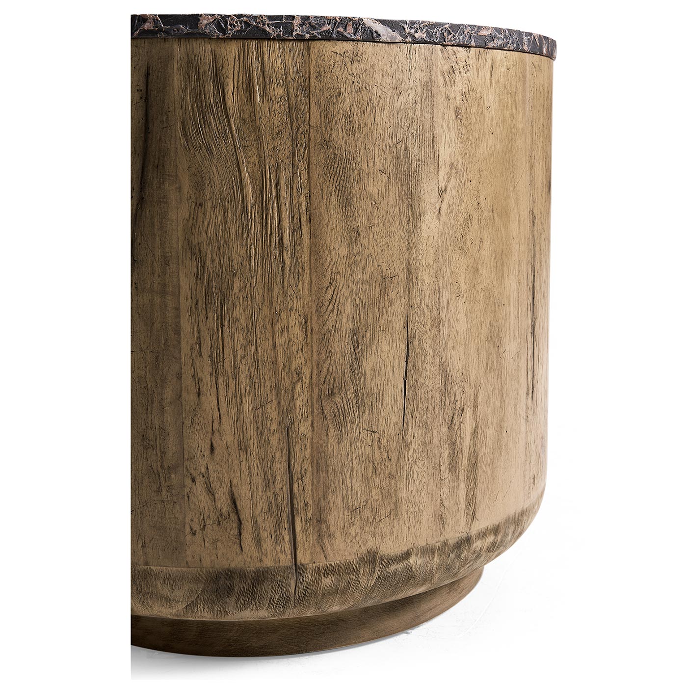 Stone Ridge Marble Round Side Table Light