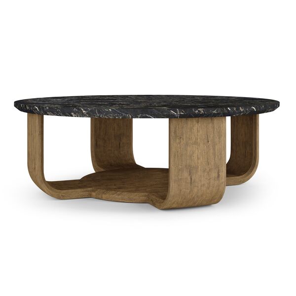 Stone Ridge Round Marble Cocktail Table Light