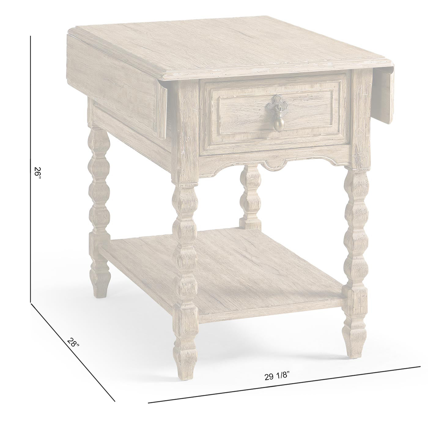 Sagehill Winged Side Table