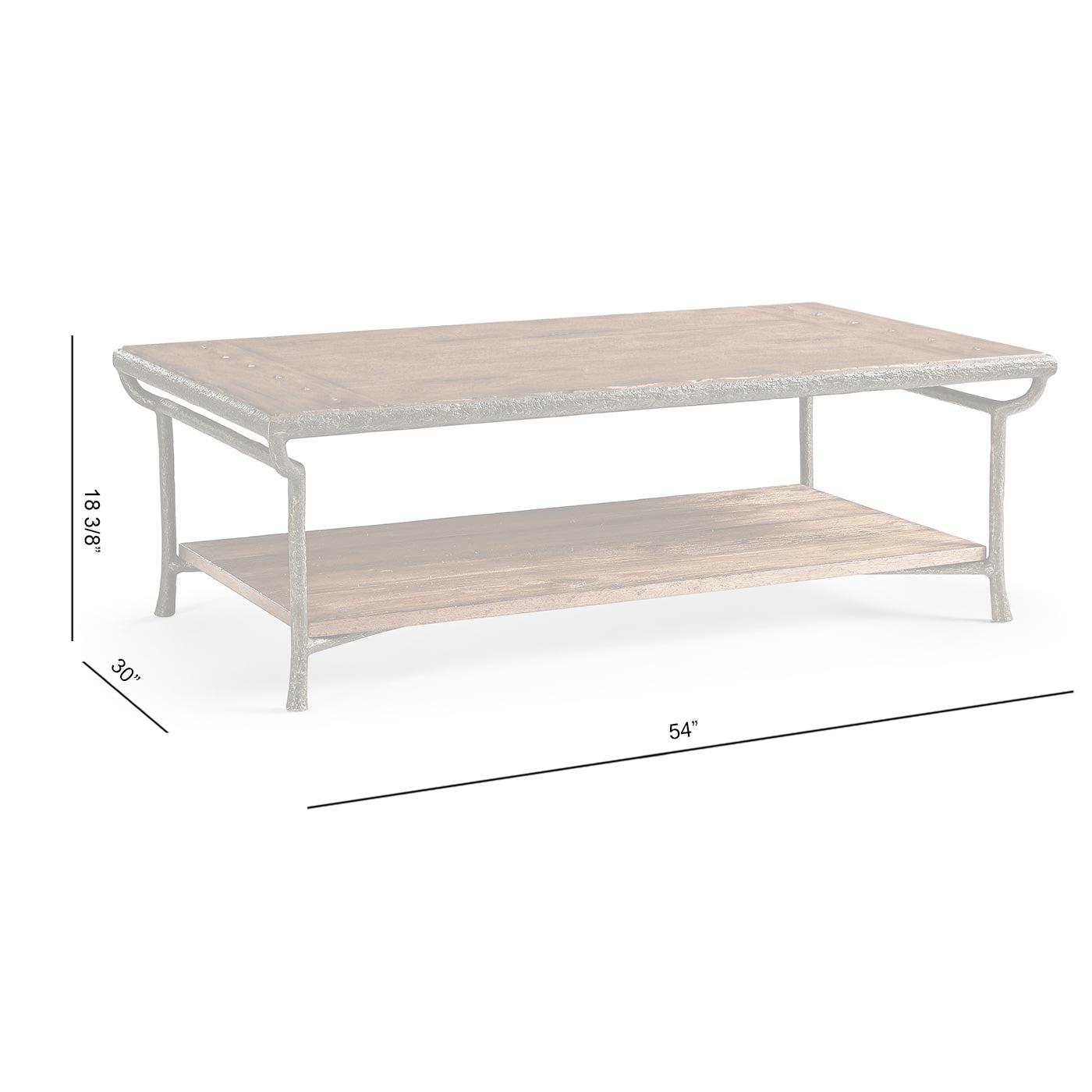 Forge Iron Cocktail Table