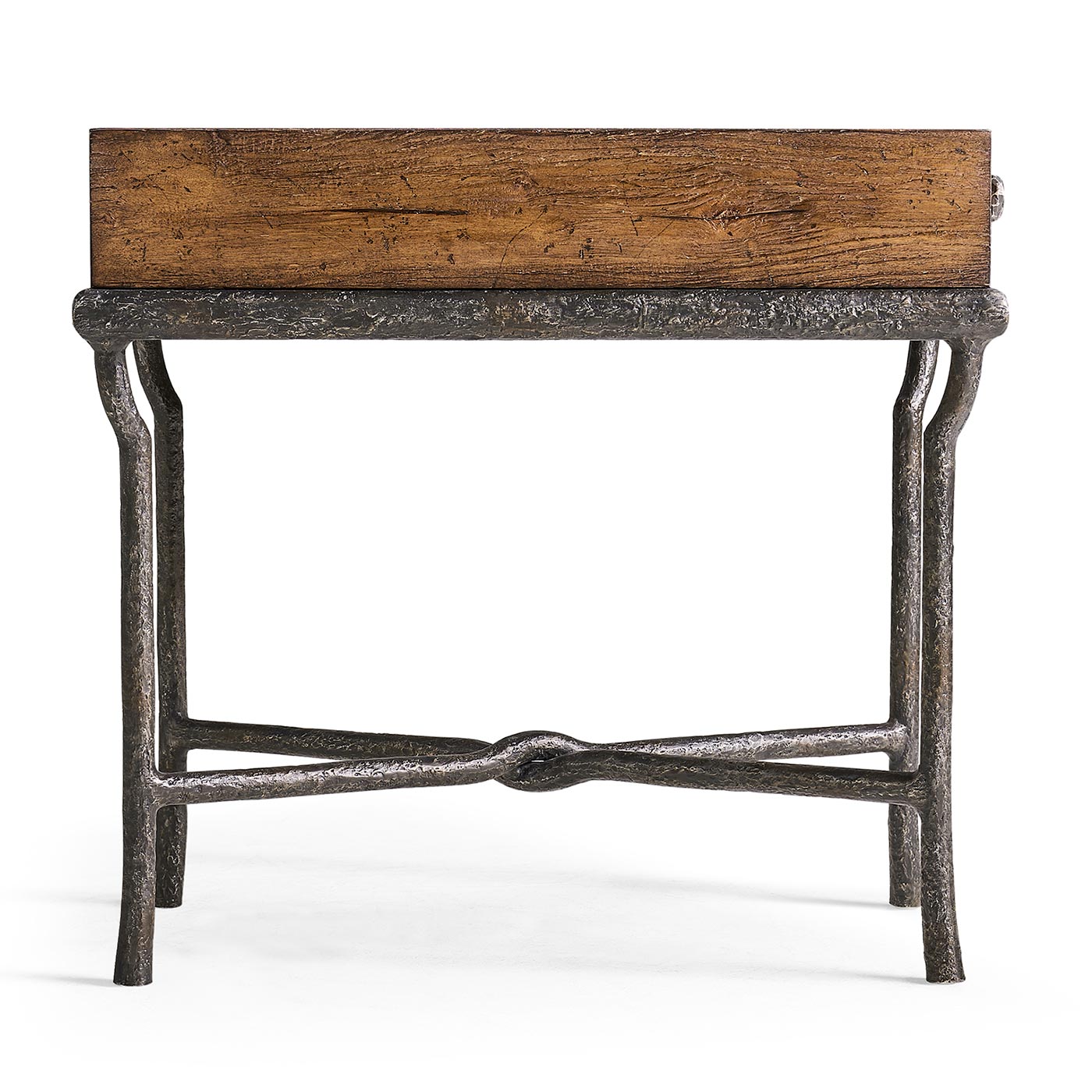 Forge Iron Storage Side Table