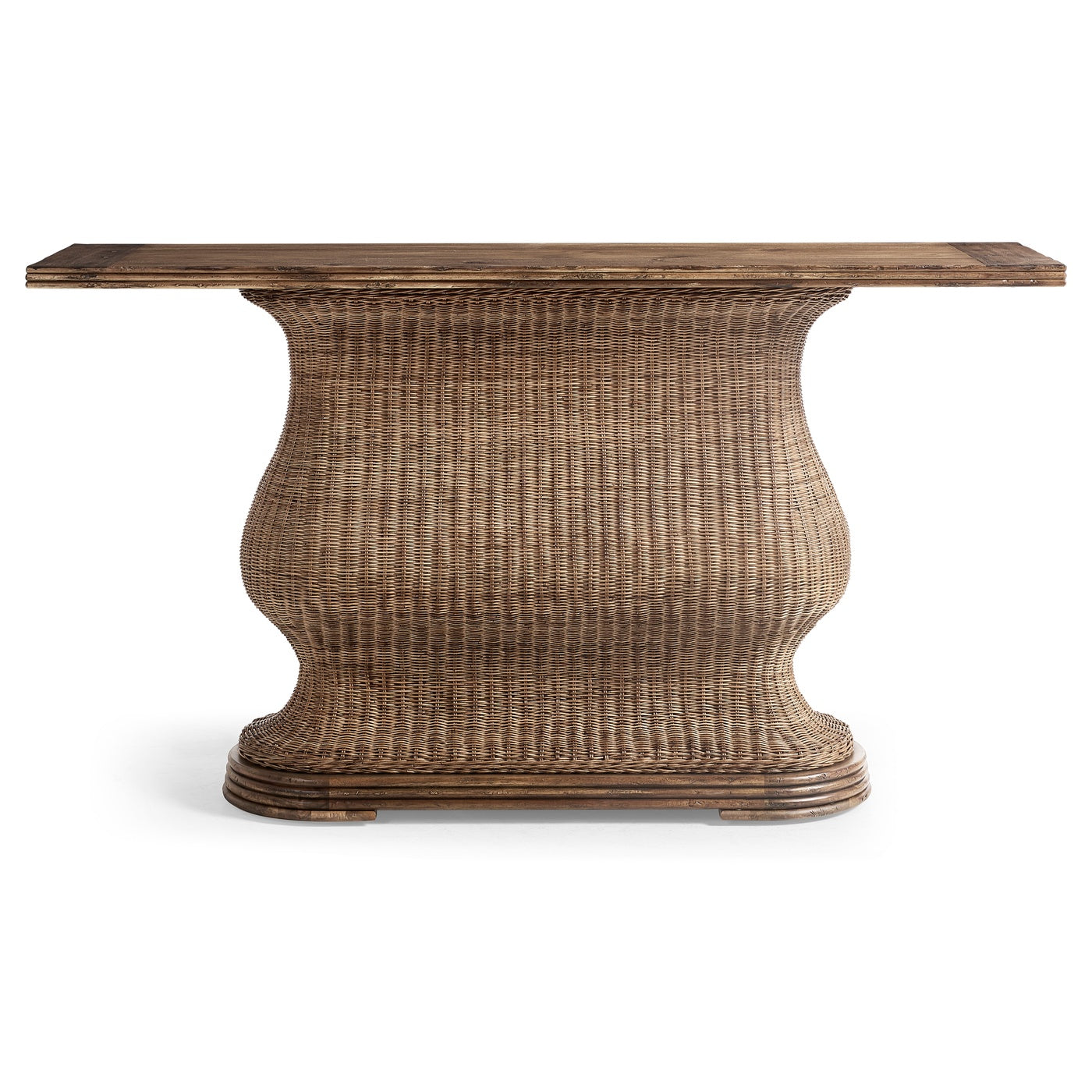 Palm Court Rattan Console Table
